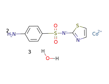 Co(II)(sulfathiazolate)2(H2O)3
