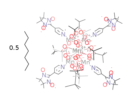 [Mn6(O)2Piv10(4,4,5,5-tetramethyl-2-(pyridine-4'-yl)-4,5-dihydro-1H-imidazolyl-3-oxide-1-oxyl)4]*0.5C7H16