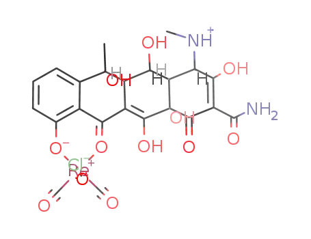 Re(oxytetracycline)(CO)3Cl
