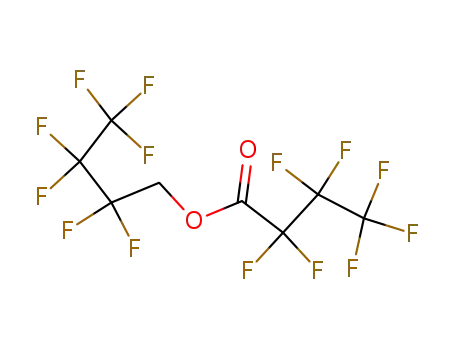 Molecular Structure of 308-45-2 (Butanoic acid, heptafluoro-, 2,2,3,3,4,4,4-heptafluorobutyl ester)