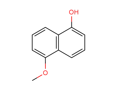 Molecular Structure of 3588-80-5 (5-Methoxy-1-naphthalenol)