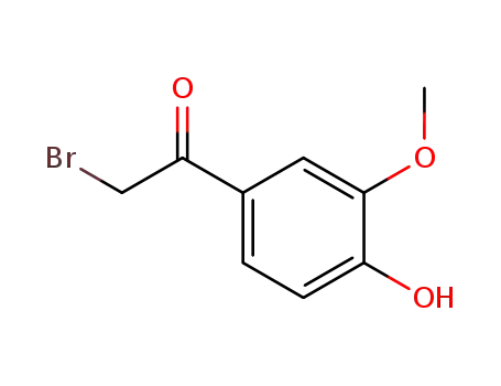 Molecular Structure of 69638-06-8 (2-bromo-1-(4-hydroxy-3-methoxyphenyl)ethanone)