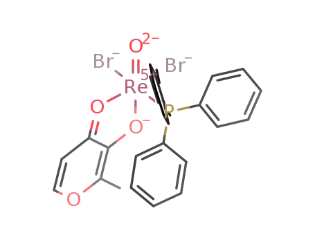 [ReOBr2(3-hydroxy-2-methyl-4H-pyran-4-one(1-))(PPh3)]
