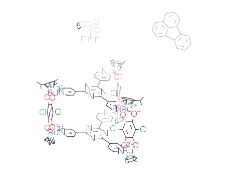 fluoranthene*[Ru6(p-cymene)6(2,4,6-tris(4-pyridyl)-1,3,5-triazine)2(2,5-dichloro-3,6-dihydroxy-1,4-benzoquinonato)3](O3SCF3)6