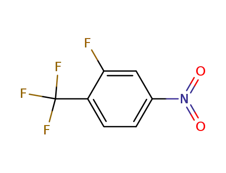 Molecular Structure of 69411-67-2 (2-Fluoro-4-nitrobenzotrifluoride)