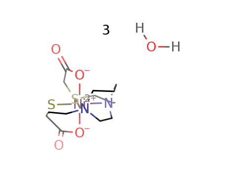 1,4-diazacycloheptan-1,4-diylbis(3-thiapentanoato)nickel(II) trihydrate