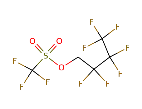 Molecular Structure of 6401-01-0 (1H,1H-HEPTAFLUOROBUTYL TRIFLATE)