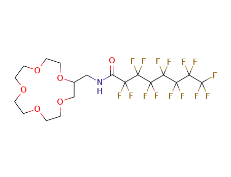 N-(1,4,7,10,13-pentaoxacyclopentadecan-2-ylmethyl)-2,2,3,3,4,4,5,5,6,6,7,7,8,8,8-pentadecafluorooctanamide