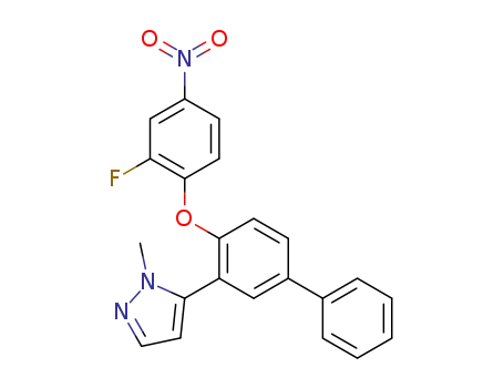 5-[4-(2-Fluoro-4-nitrophenoxy)biphenyl-3-yl]-1-methyl-1H-pyrazole