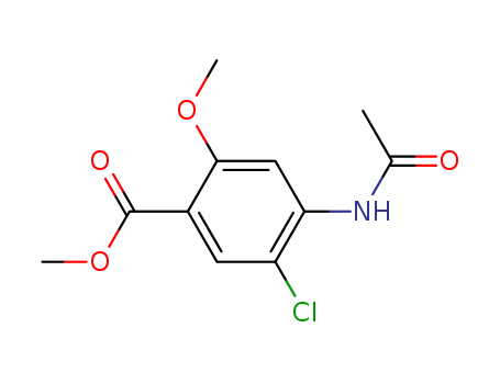 2-METHOXY-4-ACETYLAMINO-5-CHLORO METHYL BENZOATE 4093-31-6