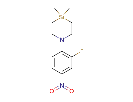 1-(2-fluoro-4-nitrophenyl)-4,4-dimethyl-1,4-azasilinane