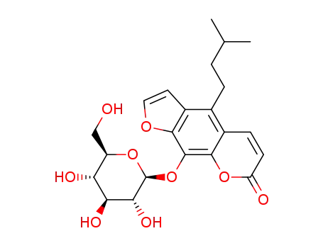 6,7-furano-5-isopentylcoumarin 8-O-β-D-glucoside