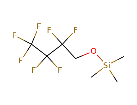 Molecular Structure of 16165-54-1 (Silane, (2,2,3,3,4,4,4-heptafluorobutoxy)trimethyl-)