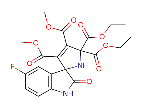 5',5'-diethyl 3',4'-dimethyl 5-fluoro-2-oxospiro[indoline-3,2'-pyrrole]-3',4',5',5'(1'H)-tetracarboxylate