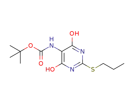 5-tert-butoxycarbonyl-amino-2-propyl-thio-pyrimidine-4,6-diol