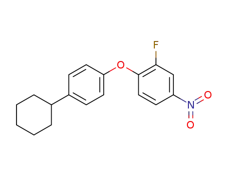 1-(4-cyclohexylphenoxy)-2-fluoro-4-nitrobenzene