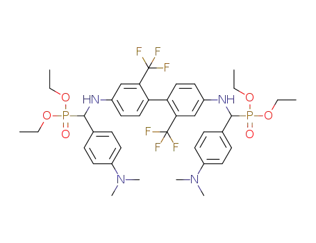 tetraethyl (2,2'-bis(trifluoromethyl)biphenyl-4,4'-diyl)bis(azanediyl)bis((4-(dimethylamino)phenyl)methylene)diphosphonate