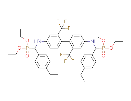 tetraethyl (2,2'-bis(trifluoromethyl)biphenyl-4,4'-diyl)bis(azanediyl)bis((4-ethylphenyl)methylene)diphosphonate