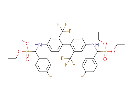 tetraethyl (2,2'-bis(trifluoromethyl)biphenyl-4,4'-diyl)bis(azanediyl)bis((4-fluorophenyl)methylene)diphosphonate