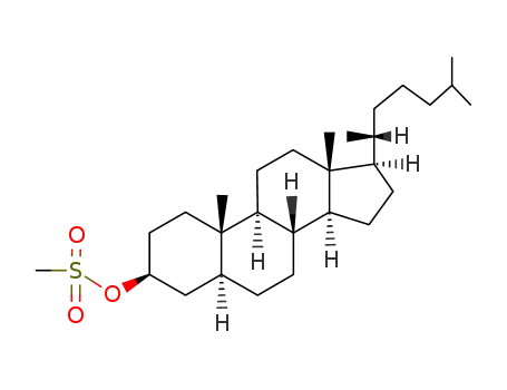 (3S,5S,8R,9S,10S,13R,14S,17R)-10,13-dimethyl-17-[(2R)-6-methylheptan-2-yl]-3-methylsulfonyloxy-2,3,4,5,6,7,8,9,11,12,14,15,16,17-tetradecahydro-1H-cyclopenta[a]phenanthrene cas  3381-51-9