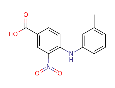 Molecular Structure of 452088-49-2 (Benzoic acid, 4-[(3-methylphenyl)amino]-3-nitro-)
