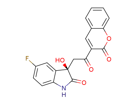 (R)-5-fluoro-3-hydroxy-3-[2-oxo-2-(2-oxo-2H-chromen-3-yl)ethyl]indolin-2-one