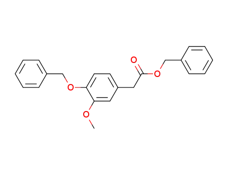 Molecular Structure of 65340-85-4 (Benzeneacetic acid, 3-methoxy-4-(phenylmethoxy)-, phenylmethyl ester)