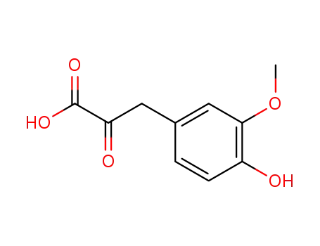 Molecular Structure of 1081-71-6 (4-HYDROXY-3-METHOXYPHENYLPYRUVIC ACID)