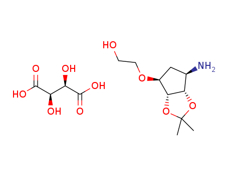 2-((3aR,4S,6R,6aS)-6-amino-2,2-dimethyltetrahydro-3aH-cyclopenta[d][1,3]dioxol-4-yloxy)ethanol L-tataric acid(376608-65-0)