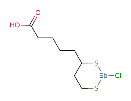 5-(2-chloro-1,3,2-dithiastibinan-4-yl)pentanoic acid