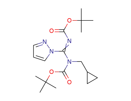 tert-butyl (((tert-butoxycarbonyl)imino)(1H-pyrazol-1-yl)methyl)(cyclopropylmethyl)carbamate