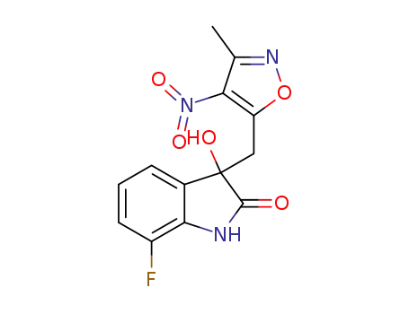 7-fluoro-3-hydroxy-3-((3-methyl-4-nitroisoxazol-5-yl)methyl)indolin-2-one