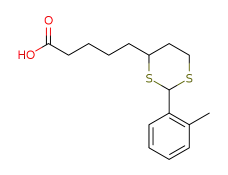 5-(2-(o-tolyl)-1,3-dithian-4-yl)pentanoic acid