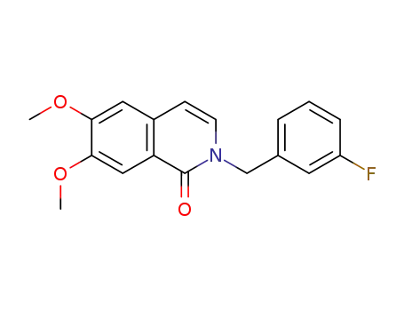 2-(3-fluorobenzyl)-6,7-dimethoxyisoquinolin-1(2H)-one