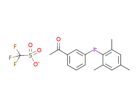 (3-acetylphenyl)(mesityl)iodonium trifluoromethanesulfonate