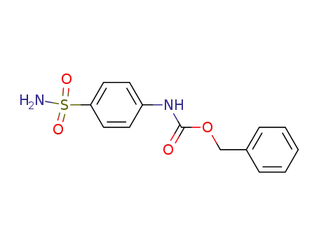 Molecular Structure of 55871-46-0 (Carbamic acid, [4-(aminosulfonyl)phenyl]-, phenylmethyl ester)