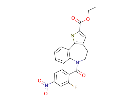 ethyl 6-(2-fluoro-4-nitrobenzoyl)-5,6-dihydro-4H-benzo[b]thieno[2,3-d]azepine-2-carboxylate