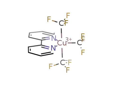 (bipyridine)CuIII(CF3)3