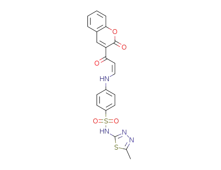 (Z)-N-(5-methyl-1,3,4-thiadiazol-2-yl)-4-(3-oxo-3-(2-oxo-2H-chromen-3-yl)prop-1-enylamino)benzenesulfonamide