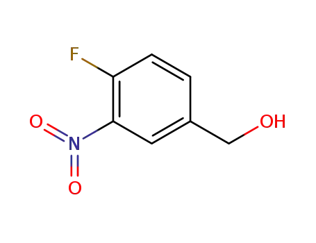 Molecular Structure of 20274-69-5 (4-FLUORO-3-NITROBENZYL ALCOHOL  96)