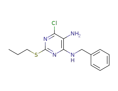 N4-benzyl-6-chloro-2-propylsulfanyl-pyrimidine-4,5-diamine
