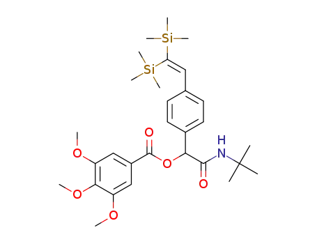 (tert-butylcarbamoyl)(4-(2,2-bis(trimethylsilyl)vinyl)phenyl)methyl 3,4,5-trimethoxybenzoate