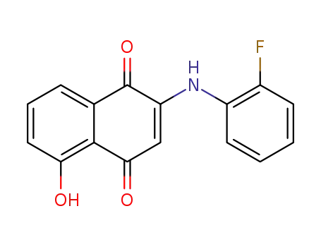 2-(2-fluoroanilino)-5-hydroxy-1,4-naphthoquinone