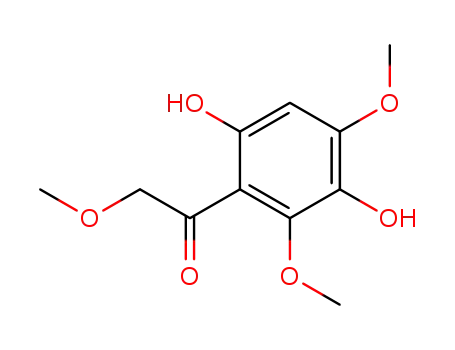 Molecular Structure of 14639-73-7 (Ethanone, 1-(3,6-dihydroxy-2,4-dimethoxyphenyl)-2-methoxy-)