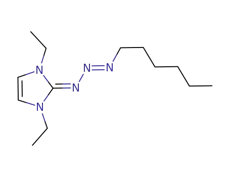 (E)-1,3-diethyl-2-(hexyltriaz-2-en-1-ylidene)-2,3-dihydro-1H-imidazole