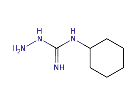 Molecular Structure of 81067-81-4 (Hydrazinecarboximidamide,  N-cyclohexyl-)