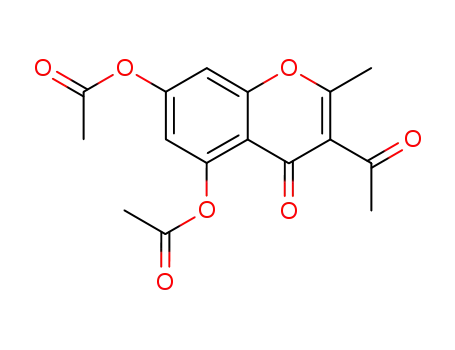 Molecular Structure of 1162-81-8 (4H-1-Benzopyran-4-one, 3-acetyl-5,7-bis(acetyloxy)-2-methyl-)