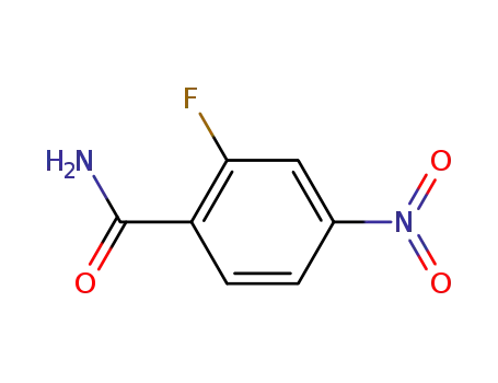 Molecular Structure of 350-32-3 (2-Fluoro-4-nitro-benzamide)