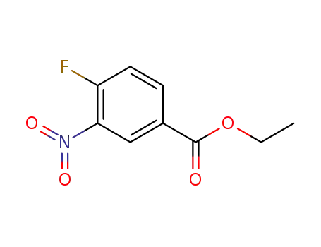 Molecular Structure of 367-80-6 (Ethyl 4-fluoro-3-nitrobenzoate)