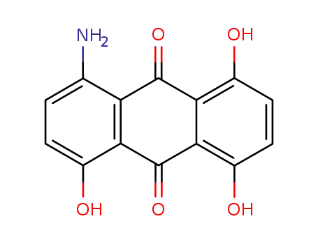 Molecular Structure of 6374-78-3 (1-amino-4,5,8-trihydroxyanthraquinone)